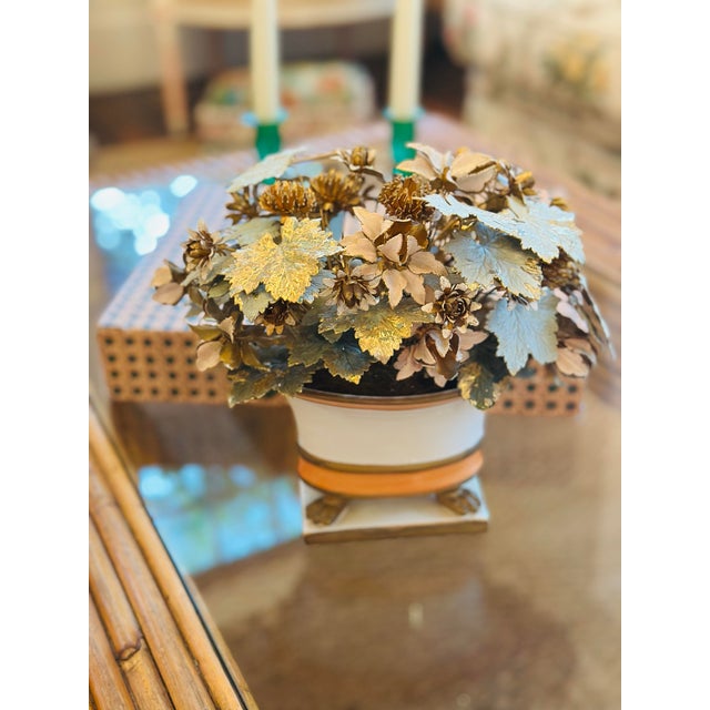 Metal Jane Hutchinson Floral Arrangement For Sale - Image 7 of 10