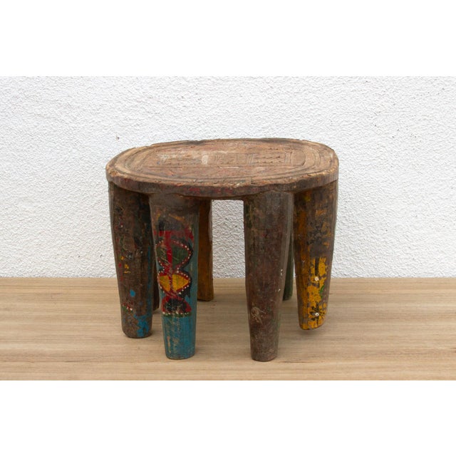 Antique Spider Carved Nupe Stool For Sale - Image 11 of 11