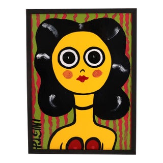 Thomas Pulgini Original Pop Art Portrait For Sale