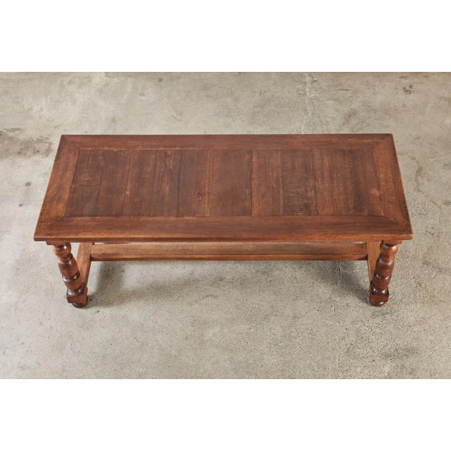 Wood Country French Provincial Fruitwood Farmhouse Trestle Dining Table For Sale - Image 7 of 13