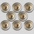 Metal Glass Brass Flush Mounts attributed to Cosack Leuchten, 1970s For Sale - Image 7 of 13