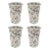 Crow Canyon Home Enamelware, Catalina 14 oz. Tumblers in Mint Hibiscus - Set of 4 For Sale