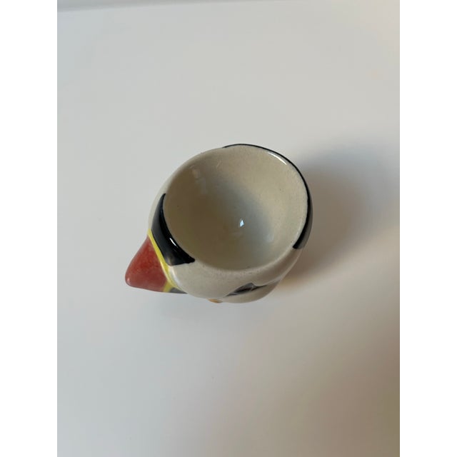 Coastal Ceramic Puffin Trinket Dish Condiment Egg Cup For Sale - Image 3 of 5