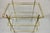 Mid Century Italian Modern 3 Tier Brass & Glass X-Frame Rolling Bar Cart Table For Sale In Philadelphia - Image 6 of 12