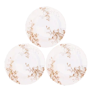 1880s English Staffordshire Brown Ironstone Transferware Bowls, Set of 3