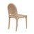 Worlds Away Matthew Izzo Home Gentry Rope Wrapped Dining Chair With Brass Detail For Sale - Image 4 of 6