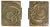 Architectural Bronze Square Push Pull Door Handles with Organic Relief, 1970s, Set of 2 For Sale