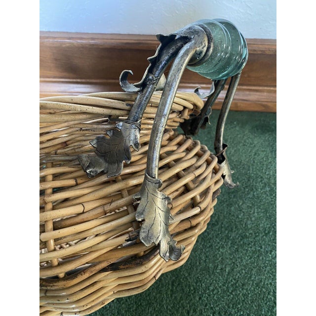 Late 20th Century Vintage Maitland - Smith Wicker Reed, Wrought Iron ...