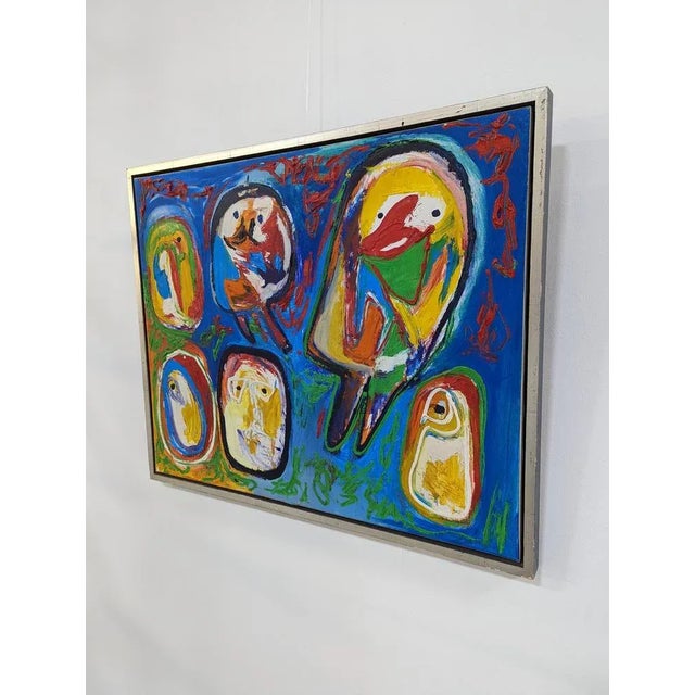 Finn Pedersen, Abstract Composition, 1990s, Oil on Canvas For Sale - Image 4 of 6