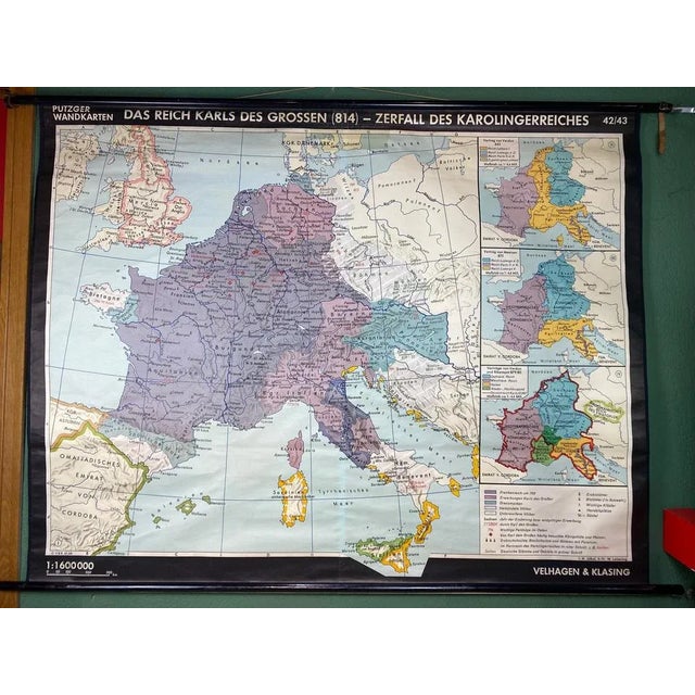 German Empire Map Poster For Sale - Image 9 of 10