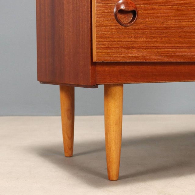Vintage Teak Veneer Chest of Drawers, Northern Europe, 1960s For Sale - Image 5 of 8