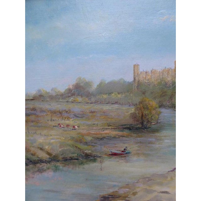 1960s Wilfred Ellison, Castle View, 1962, Oil Painting on Wood, Framed For Sale - Image 5 of 12