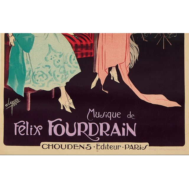 Dolly (I Love You!), Original Color Lithographic Poster by Clérice Frères, France, 1922 For Sale - Image 3 of 4