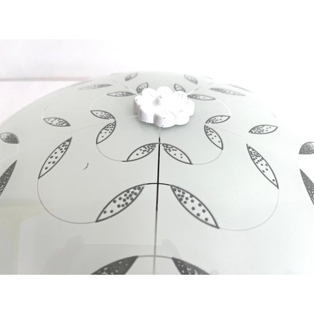 Modern Modern Floral Flush Light, C1970 For Sale - Image 3 of 10