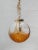 1970s Doria Amber and Clear Glass Globe Pendant, 1970 For Sale - Image 5 of 12