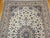 Vintage Exceptionally Fine Persian Nain Habibian Area Rug, Hand-Knotted Wool & Silk, Floral Pattern, 7x10, Ivory & Blue For Sale - Image 9 of 16