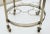 French Round Rolling Drinks Cart of Nickel Chrome With Tray Top For Sale - Image 11 of 12