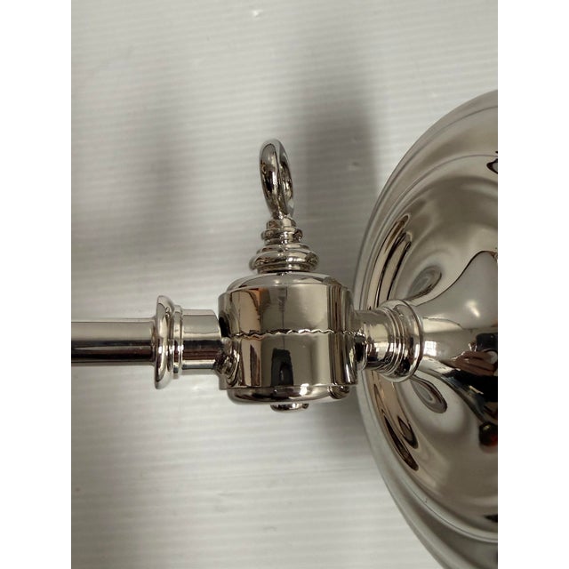 Ralph Lauren for Visual Comfort Library Polished Nickel Wall Sconce For Sale - Image 9 of 12
