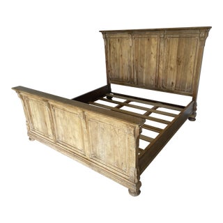 Restoration Hardware St. James King Panel Bed With Footboard For Sale