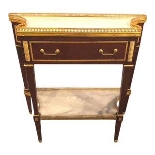 Russian Neoclassical Style Console/Server or Commode With Marble Top For Sale