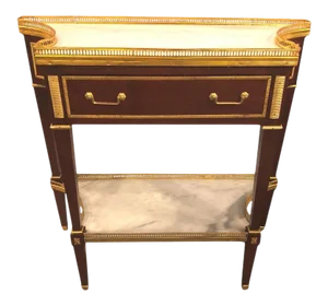 Russian Neoclassical Style Console/Server or Commode With Marble Top