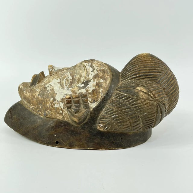 Wood Early 20th Century Punu Mukudji Maiden Spirit Mask Gabon For Sale - Image 7 of 8