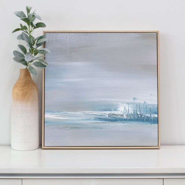 Contemporary Framed Canvas Print Set - Scape No. 3 and No. 4 - Set of 2 For Sale - Image 3 of 8