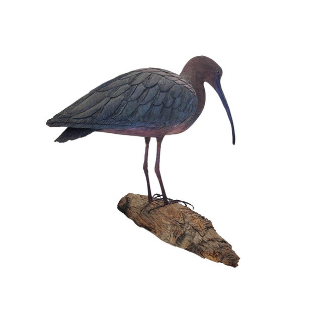 Vintage Glossy Ibis Sculpture For Sale - Image 11 of 16