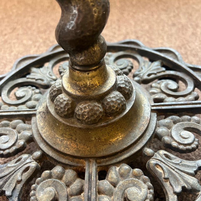 Mid 19th Century 1900’s Rembrandt Smoking Marble Stand Side Table For Sale - Image 5 of 10