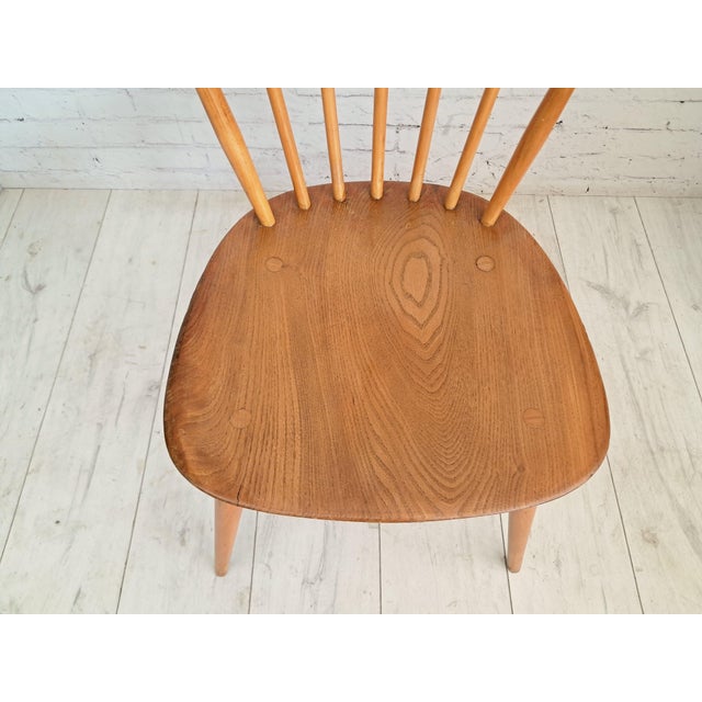 Mid-Century Modern Dining Chairs in Beech and Elm by Lucian Ercolani for Ercol, 1960s, Set of 4 For Sale - Image 13 of 16