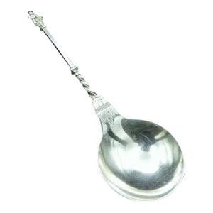 Antique Sterling Silver Apostle St John Serving Spoon J Aldwinckle & Thomas Slader, 1893