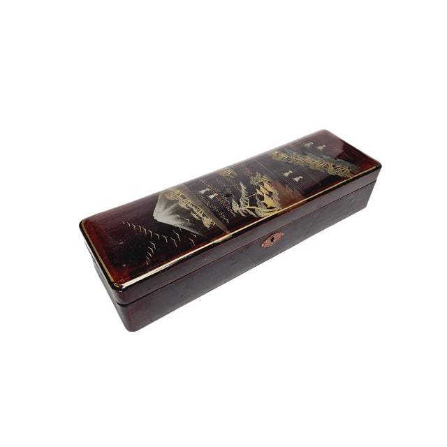 Japanese Lacquerware Box, 1950s For Sale - Image 9 of 9