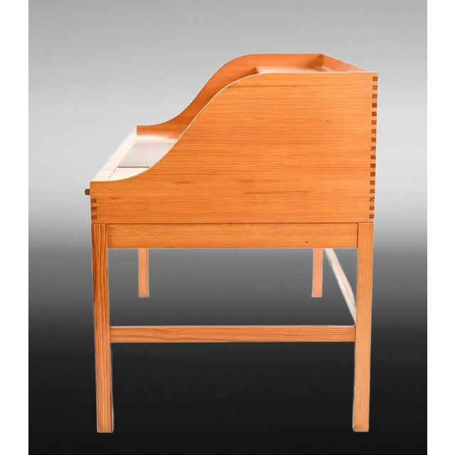 Wood Mid-Century Danish Pine Desk by Andreas Hansen, 1960s For Sale - Image 7 of 12