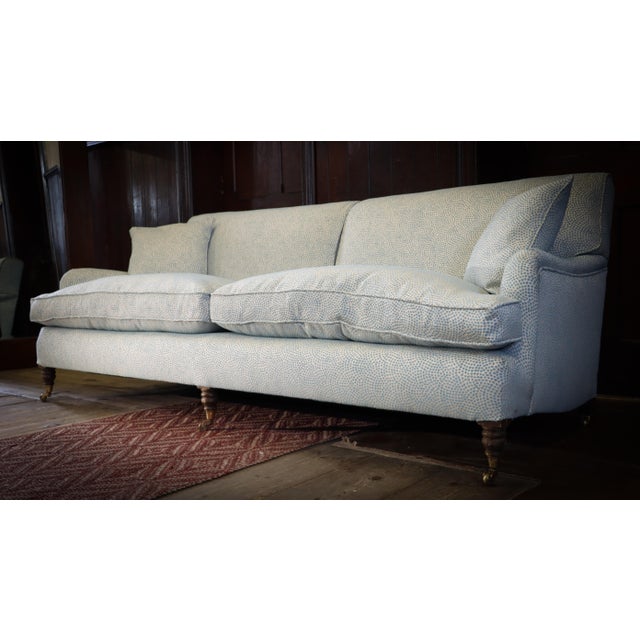 2-Seater Sofa from George Smith with Escale Ciel Blue Fabric from Jean Paul Gaultier, 2010s For Sale - Image 10 of 18