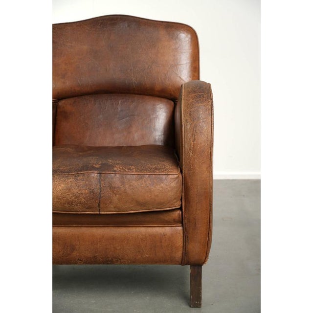 Vintage Sheepskin Lounge Chair For Sale - Image 9 of 13