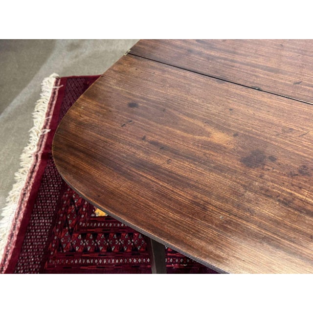 English Mahogany Half-Moon Console Table, 19th Century For Sale - Image 13 of 15