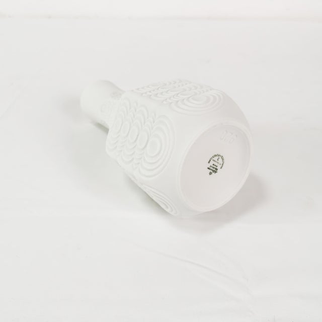 Op Art Biscuit Vase by Seltmann Weiden, Germany, 1960s For Sale - Image 4 of 11