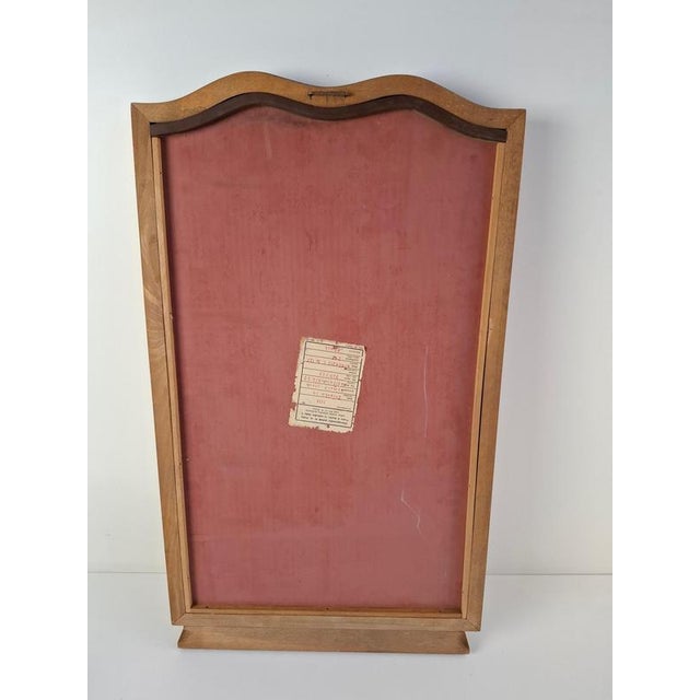 Mid-Century Curved Walnut Frame Mirror, Former Czechoslovakia, 1960s For Sale - Image 6 of 16