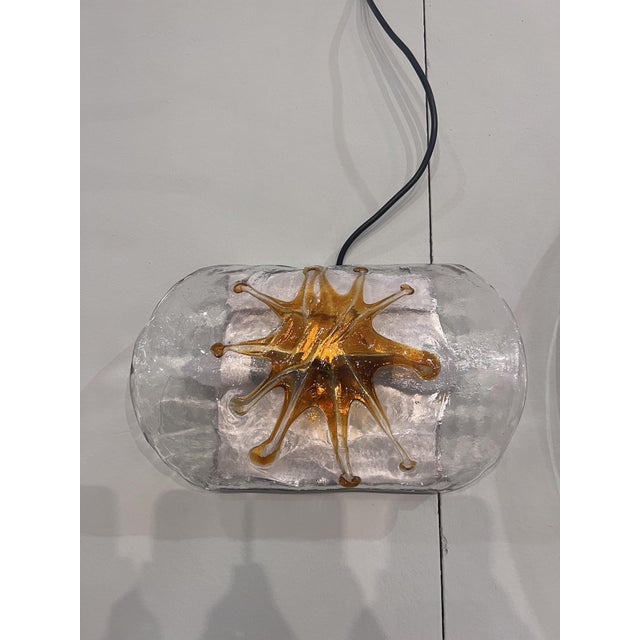 Murano Glass Wall Lamps, 1970s, Set of 2 For Sale - Image 6 of 6