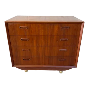 Mid-Century Walnut Chest of Drawers