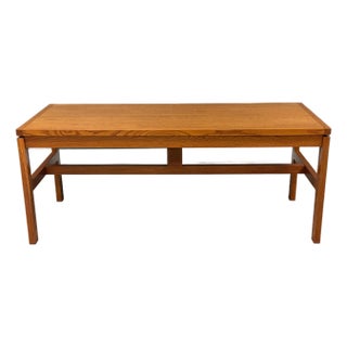1970s Modern Oak Dining Table or Desk For Sale