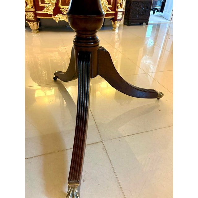 Antique Edwardian Triple-Pedestal 12-Seater Dining Table, 1900 For Sale - Image 14 of 18