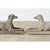 Early 20th Century English Pair of Cast Stone Whippet Garden Statues For Sale In Baton Rouge - Image 6 of 10
