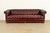 Hancock & Moore Style English Oxblood Tufted Leather Chesterfield Sofa | Circa 1980s For Sale - Image 15 of 15