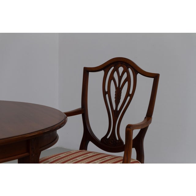 Brown Danish Hepplewhite Mahogany Dining Chairs from Farre Møbelfabrik, 1970s, Set of 6 For Sale - Image 8 of 18