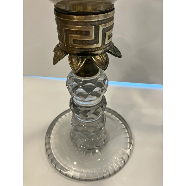 1980s Pair of 1980s Hurricane Lamps For Sale - Image 5 of 7