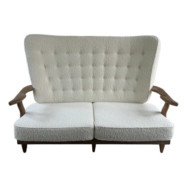 Guillerme Et Chambron "Grand Repos" Sofa, France 1950s For Sale