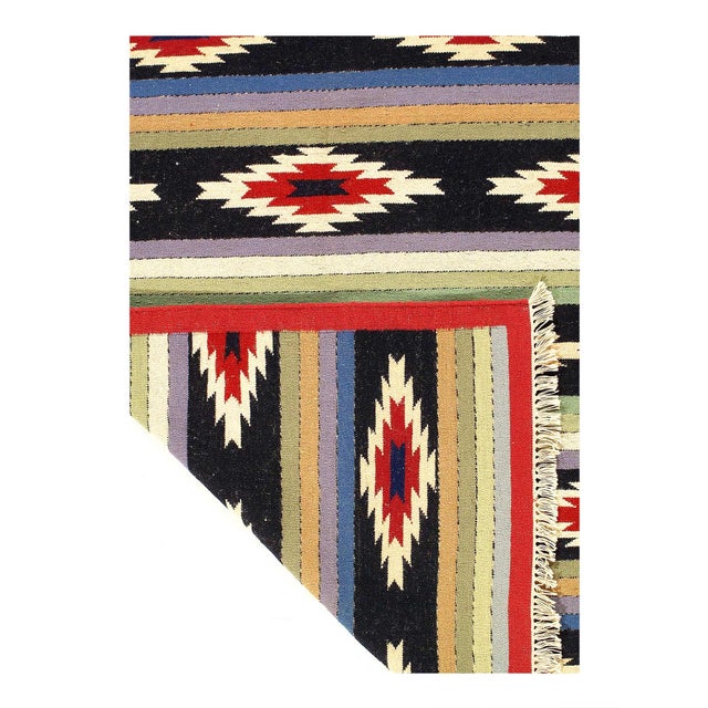 Traditional Pasargad DC Multi Color Reversible Killim Rug For Sale - Image 3 of 3