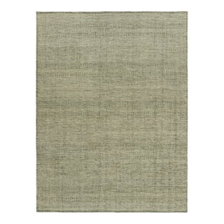 Rug & Kilim’s Contemporary Textural Rug in Green and White Tones - 8x10 For Sale
