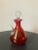 Victorian Cranberry Crackled Glass Decanter With Round Stopper For Sale In New York - Image 6 of 12